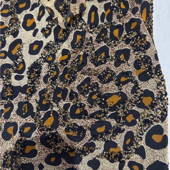 Vintage Sean Collection 100% Silk Leopard Print Maxi Dress – Size M - Picture 2 of 13